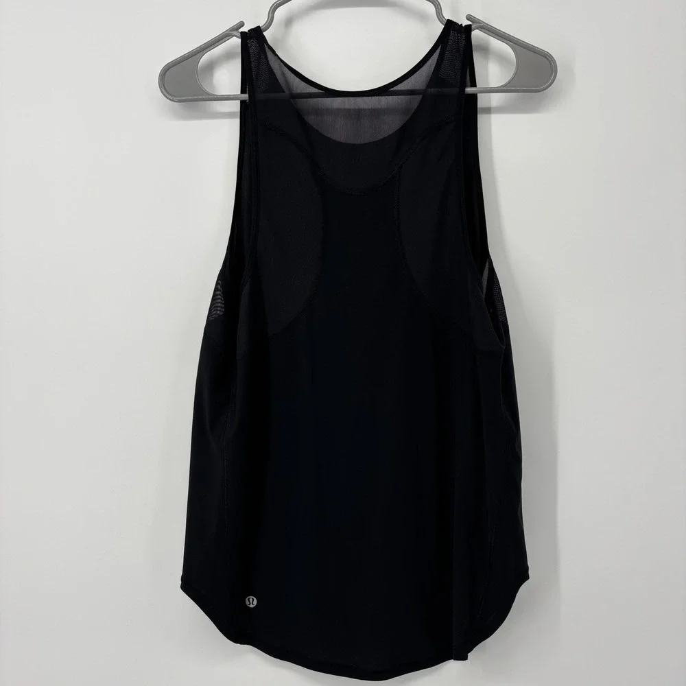 Lululemon Sculpt Tank II 4 Way Stretch Womens Size 6 Black‎ See Measurements!!